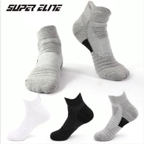 Men Sports Socks (4 Pairs/lot) SUPER Elite/2006 Nylon Slipper Socks Outdoor Running Hiking Socks