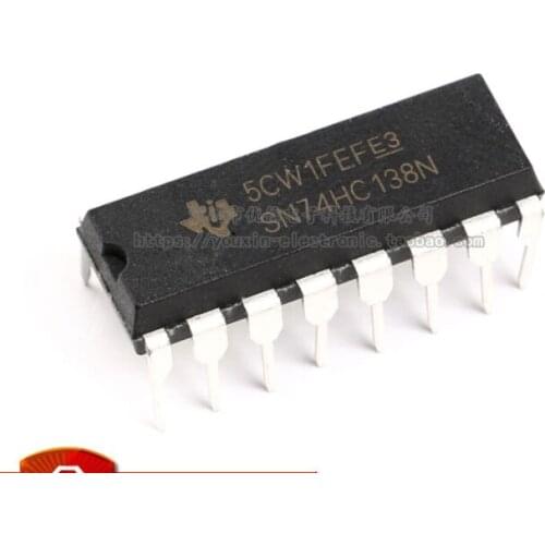 Xinyuan 10PCS/LOT SN74HC138N DIP16 SN74HC138 DIP 74HC138N 74HC138 DIP-16 new and original IC