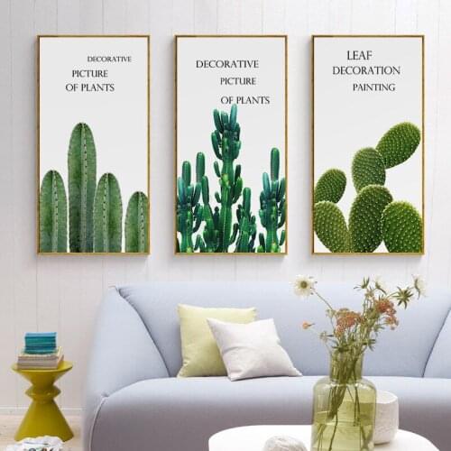 Wall Art Print Canvas Painting Fresh Green Big Leaves Nordic Posters And Prints Tropical Plants Wall Pictures For Living Room