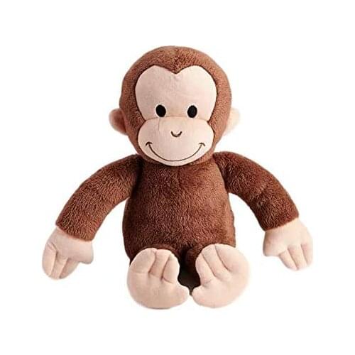 New Cute Kawaii Anime Curious George Monkey Plush 38CM Kids Stuffed Animals Toys For Children Gifts