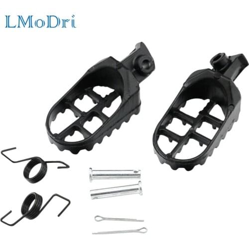 LMoDri Motorcycle Foot Pegs Rests Footpegs For Honda XR50R CRF50 CRF70 CRF80 CRF100F Motorbike Foot Rests Chinese Dirt Pit Bike
