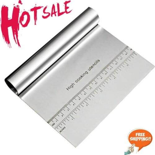 Stainless Steel Dough Cutter Pastry Spatulas Pizza Scraper Fondant Cake Decoration Tools Kitchen Accessories Baking Cutters