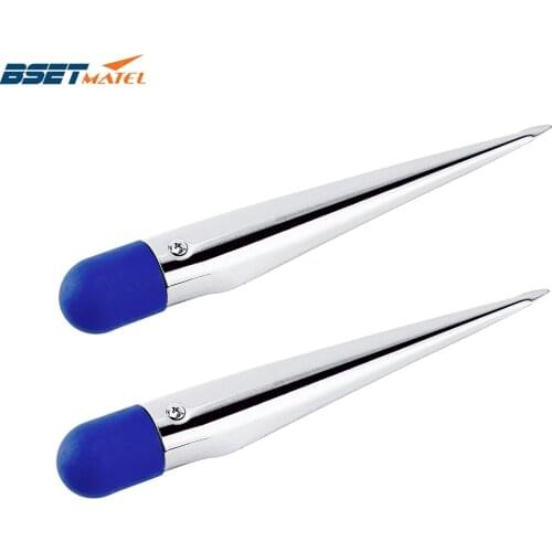 2X Rope Splicing Fid Spike StainlessSteel304 Rope Splicing Spike Fid With Nylon Handle Yacht Boat Accessory Handle Strand Rigger