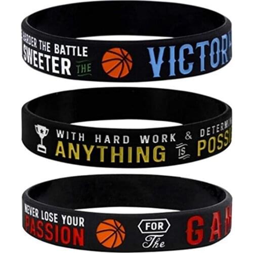 Men Women Inspirational Bracelets With Motivational Sayings -Anything Is Possible Silicone Wristband