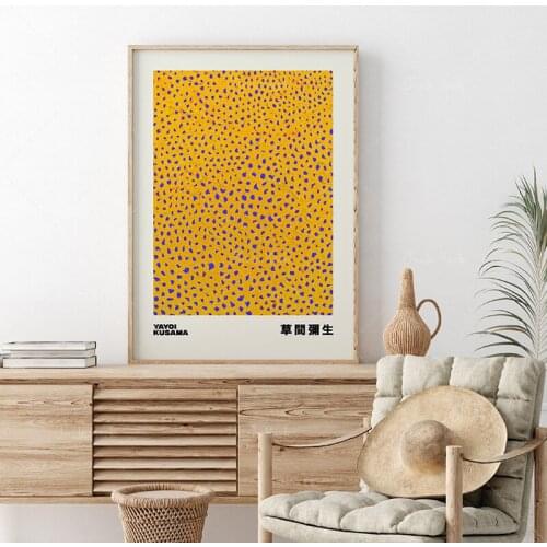 Kusama Yayoi Exhibition Poster, Yayoi Poster, Kusama print, Yayoi Kusama p Kusama Inrint, Abstract Art, Modern Art, Japanese Art