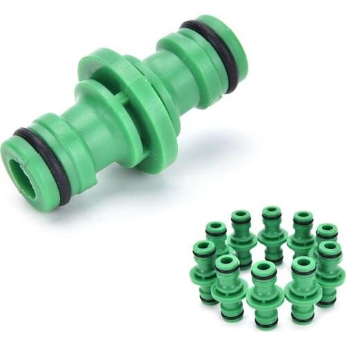 1 PCS 2 Way Garden Hose Pipe Water Connector Joiner Fix 1/2" Coupler Plastic