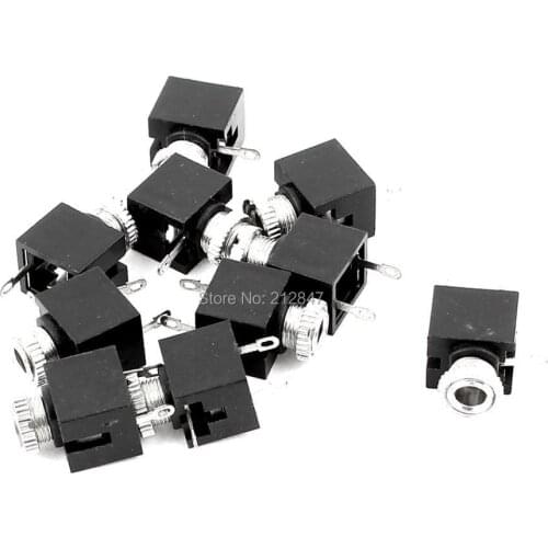 10Pcs 3P 3.5mm Female Headphone Audio Jack Socket PCB Mount Connector