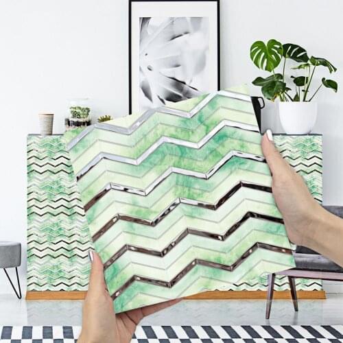 10 pieces of wall stickers DIY 3D brick effect PVC household decorative tile stickers