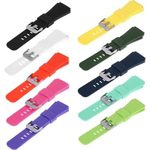 10 colors 22mm New Fashion Sports Smartwatch Bands Silicone Bracelet Strap Band For Samsung Gear S3 Watch FW1S