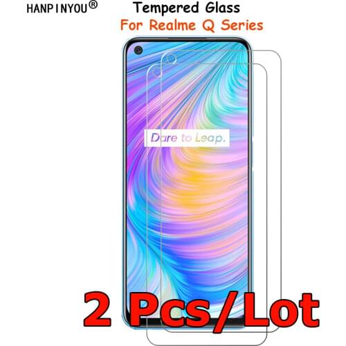 2 Pcs/Lot For Realme Q2 5G / Pro Tempered Glass Screen Protector Ultra Thin Explosion-proof Protective Film Guard