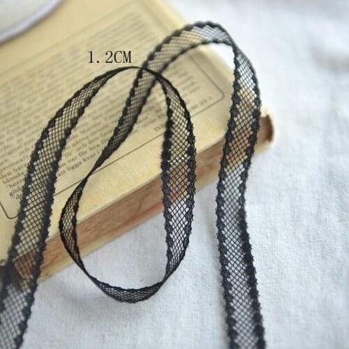 #805 Thin Smooth Lace Sewing Craft Lace Fabric Clothes Embroidered Applique Decorative Ribbon DIY Trims Flower Design Lace Trims