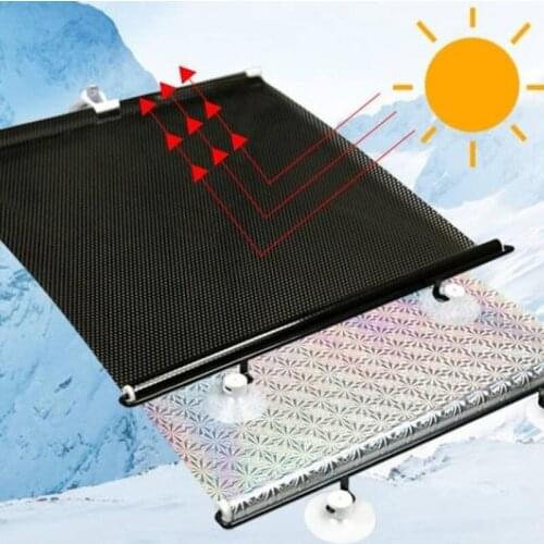 Car universal retractable windshield sunshade sunshade car front and rear curtain sunshade black grid sunshade car umbrella