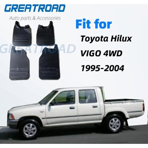 Mudflaps For Toyota Hilux VIGO 4WD1995-2004 With Running Boards Mud Flaps Splash Guards Mudguards Front Rear Flap