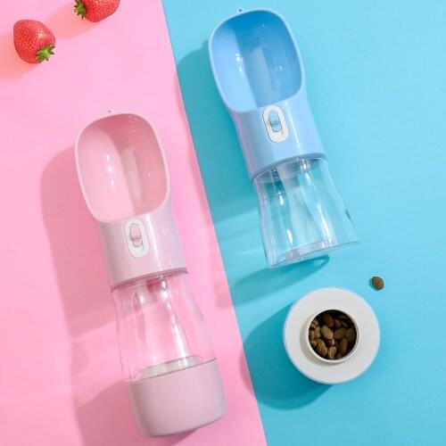 Cat Dog Waters Bottles Feed Bowl Convenient Water Fountain Outdoor Travel Feeding Water Accompanying Watered Food Bottle Secador