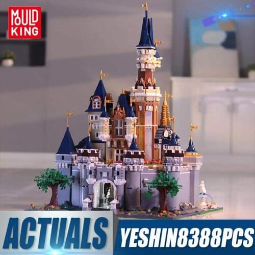 MOULD KING 13132 Creative Toys Compatible With 71040 Cute Movie Castle Model Building Block Assembly Toys Kids Christmas Gifts
