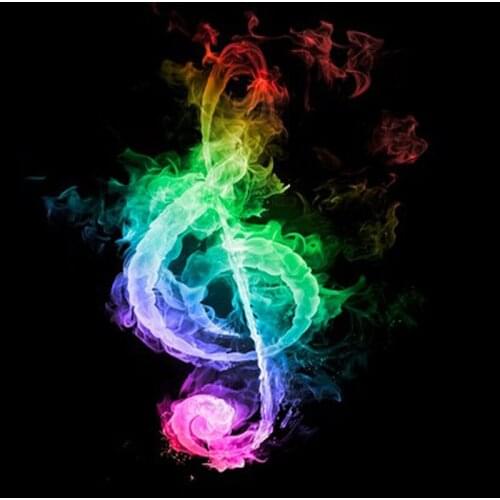 Square Full Drill 5D Diamond Embroidery Mosaic Kits Needlework Cross Stitch Crystal Canvas Diamond Painting Music Operator