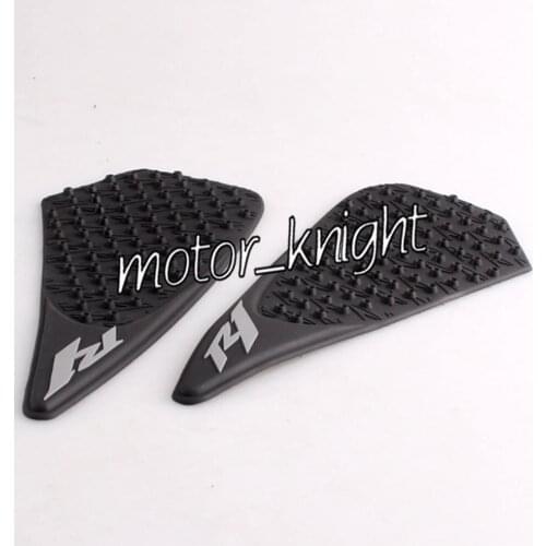 Tank Traction Side Pad Gas Fuel Knee Grip Decal For YAMaha YZF R1 2004 2005 2006 Black