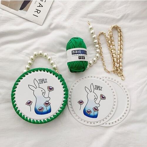 Wholesale Cartoon Animal Round Bag Material Bag Set DIY Handmade
