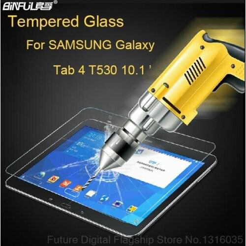 Premium 9H 0.3mm Tempered Glass Screen Protector for Samsung Galaxy Tab 4 10.1 T530 T531 T535 Transparent Film Clear tool