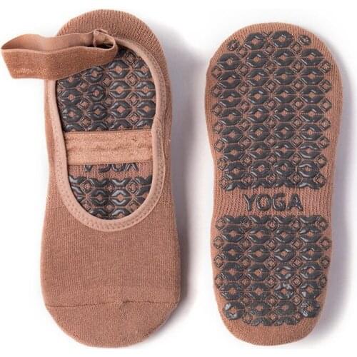 Professional Yoga Socks Women Pilates Socks Anti-friction Terry Cushion Sports Dance Socks Slippers Grips Yoga Socks