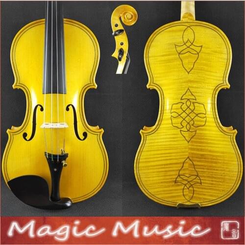 Clear Varnish! Gasparo da Salo Concerto Violin 4/4, Canadian Engelman Spruce Handmade oil varnish, with 3 free gifts