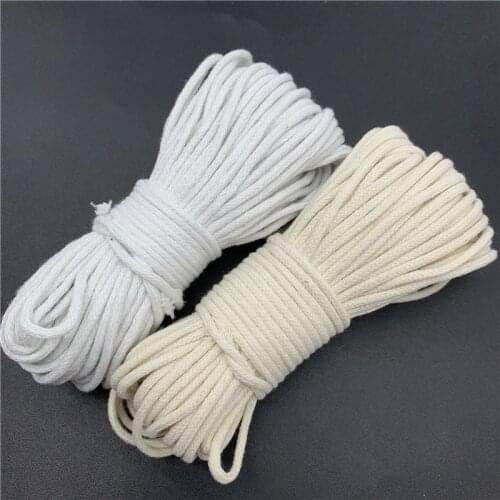 2mm 2.5mm 3mm 10yards Cotton Cord Rope Braided Twisted Rope High Tenacity Thread DIY Textile Craft Woven String Home Decoration