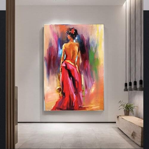 Modern Women Back View Posters and Prints Wall Art Canvas Painting Sexy Body Nude Women Pictures for Living Room Home Decoration