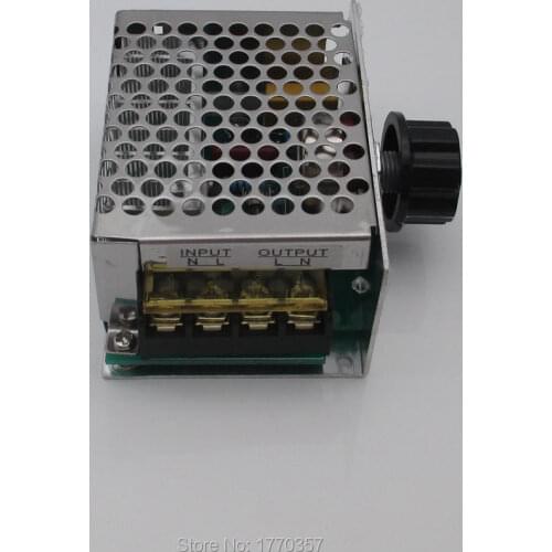 1PCS 4000W 220V AC SCR Voltage Regulator Electric Motor Speed Controller Electronic Volt Regulator Dimmer Thermostat Regulator