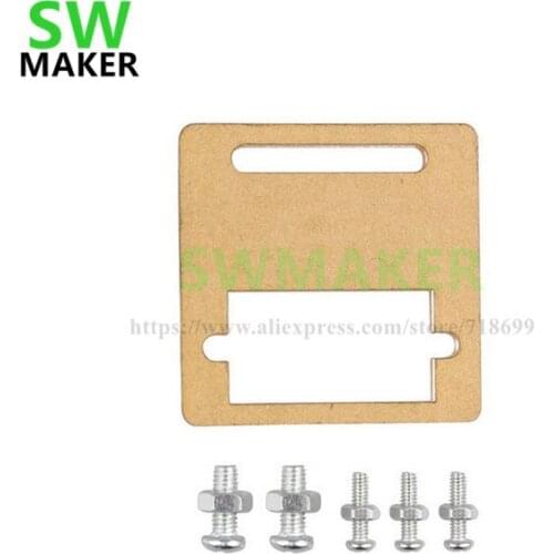 SWMAKER 1pcs Clear Plastic Mounting Bracket For SG90 Micro Servo Clear Plastic Mounting Bracket for SG90 /MG90S Micro Servo
