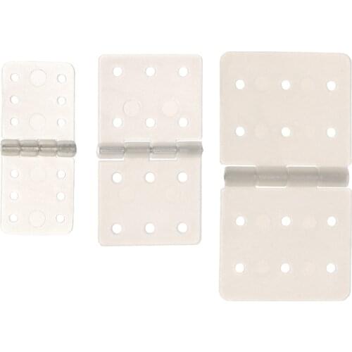 10PCS RC Model Plane Aircraft Plastic Hinges Pinned For Fixed-wing Plane Aileron Hinge Connection Airplane Part Drone Accessorie