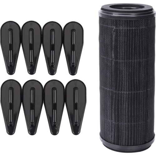 10PCS Universal EVO-Style ABS Roof Shark Fins Spoiler Wing Kit with for Xiaomi Car Air Purifier Filter