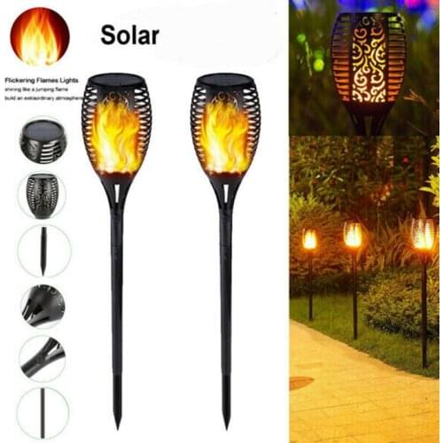12/33 LED Lights Solar Flame Flashlight Waterproof Garden Decoration Solar Light Lawn Path Solar Led Light Outdoor Lighting Lamp