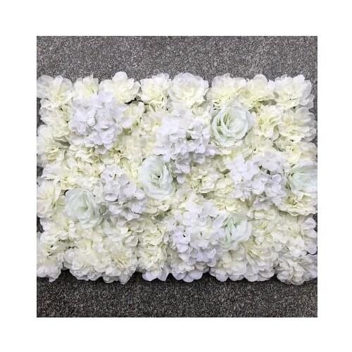16pcs/lot 60X40CM Romantic Artificial Rose Hydrangea Flower Wall for Wedding Party Stage and Backdrop Decoration white pink red