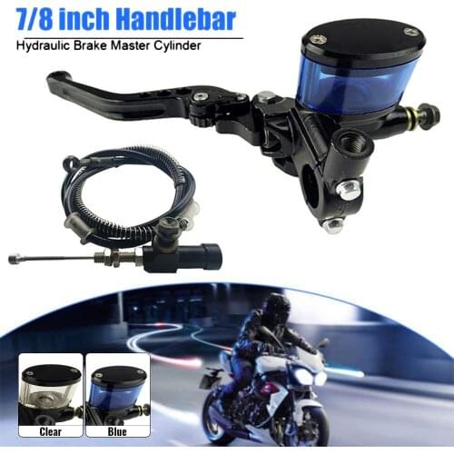 7/8" 22mm Motorcycle CNC Hydraulic Clutch Kit Lever Master Cylinder Knitting Oil Hose 125 ~ 250cc