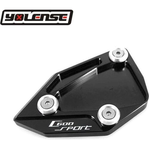 For BMW C650GT C600 Sport 2012 2013 2014 2015 Motorcycle CNC Aluminum Kickstand Foot Side Stand Extension Pad Support Plate