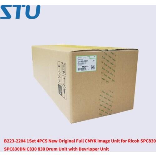 B223-2204 B2232204 1Set 4PCS New Original Full CMYK Image Unit for Ricoh SPC830 SPC830DN C830 830 Drum Unit with Devrloper Unit