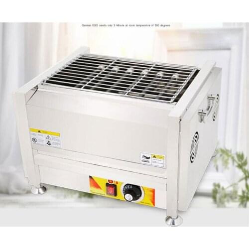 Smokeless Grill indoor Electric Barbecue Grill for Commercial household Grilled meats barbecue stove machine Non-stick Plate