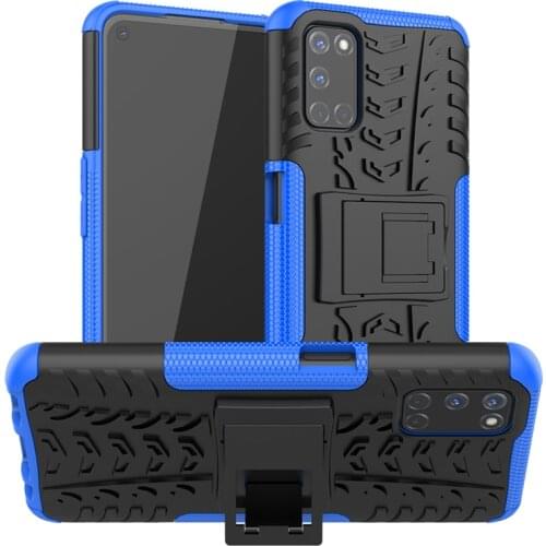 Cover For Oppo A72 Case OppoA52 A72 A92 Rubber Bumper Dual Layer Hard Armor Back Cover For Oppo A52 Phone Case For Oppo A92 Case