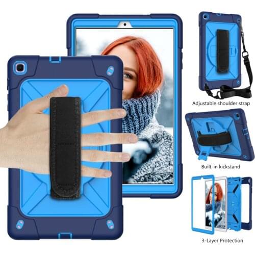 Case For Samsung Galaxy TabA8.0 2019 T290 T295 Cover Hand Strap & Kickstand Shockproof Kids Tablets funda