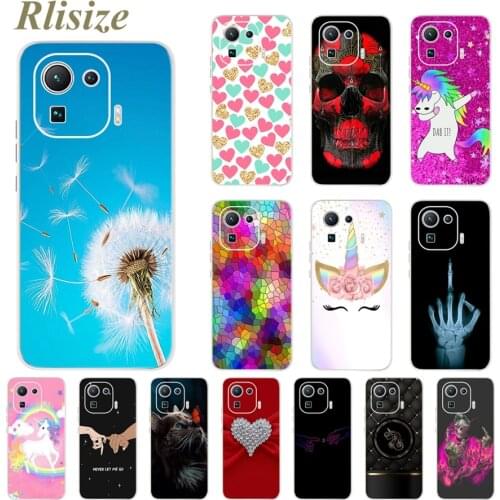For Xiaomi Mi 11 Pro Case Soft Silicone Funda Cute Patterned Cover For Xiaomi 11 Pro 11Pro Mi11 Pro Phone Cases Shockproof Coque
