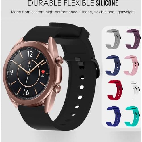 For Samsung galaxy watch 3 41mm Strap Watchband Bracelet Silicone 20mm Watch band For galaxy watch Active 2 amazfit bip ремешок