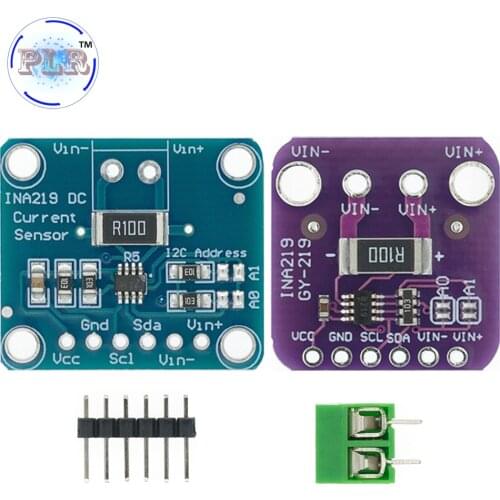 10PCS SOT23 INA219 Bi-directional DC Current Power Supply Sensor Breakout Module PLR DIY 3V-5V IIC I2C Power Monitoring Sensor