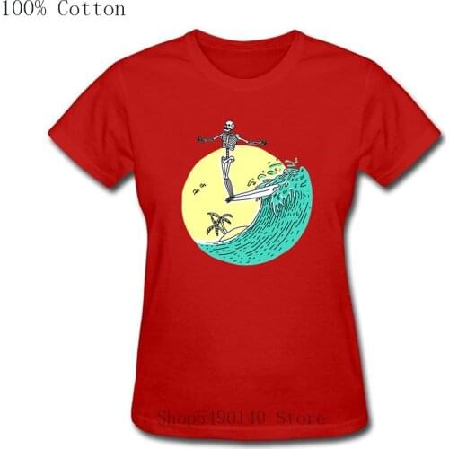 Surf Surfnose T Shirt Skull Jesus Surfer Surfing T-Shirt Horror Skeleton Printed Women Funny Streetwear Halloween Fans Best Tees