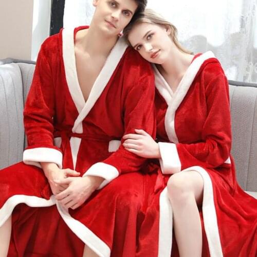 Халаты женские Sexy hooded bathrobe flannel mens nightgown thickening plus long couple bathrobes womens new robe