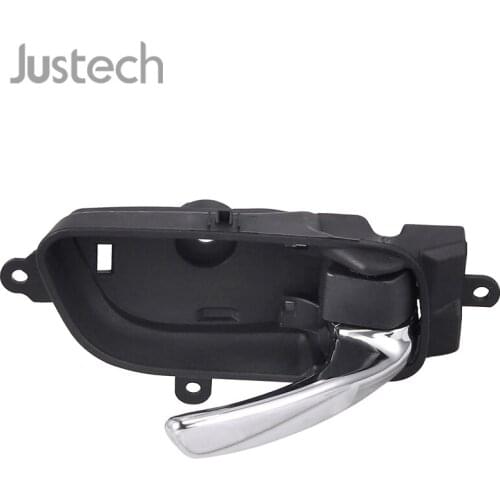 Justech Right Inside Interior Door Handle Black With Chrome Lever 80670-3TA0D For Nissan Altima Titan Car Front-Rear Door Handle