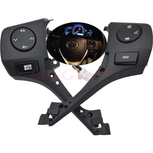 84250-02560 Buttons Bluetooth Phone Steering Wheel Audio Control Button For TOYOTA Corolla RAV4 2014 2015 Car Styling