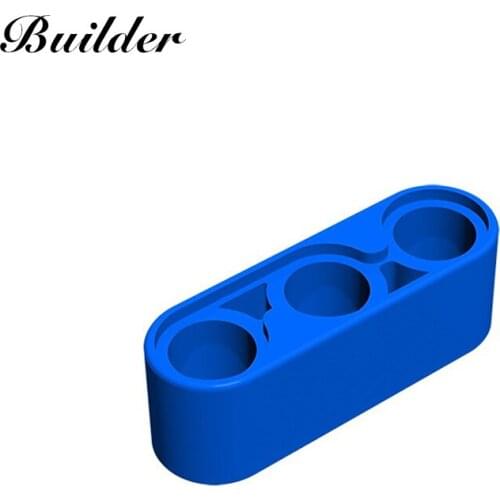 Little Builder 32523 MOC Technology Brick 1x3 Thick Hole Arm Liftarm 10pcs Building Block DIY Creative Particle Toy for Children