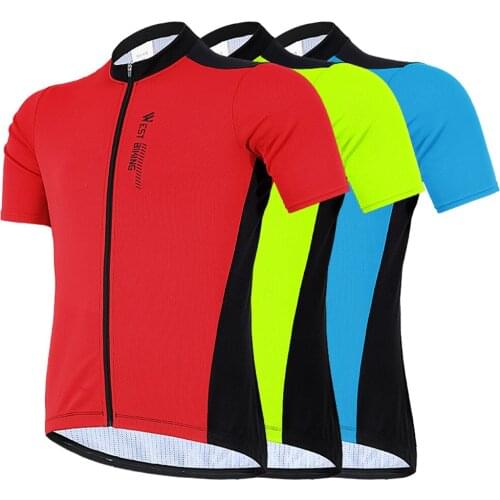 Summer Cycling Sportwear Top Short-Sleeved Bike Riding Clothe Equipment Breathable Anti-sweat Quick Dry With Pockets Cycling Top