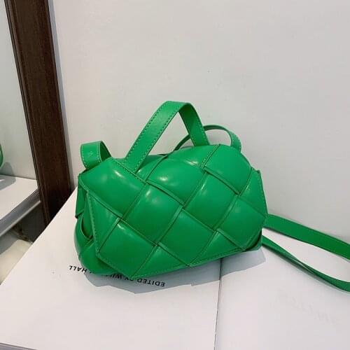 European and American Woven Small Square Bag 2021 New Fashion Lady Luxury Casual Western Style Portable Messenger Shoulder Bag