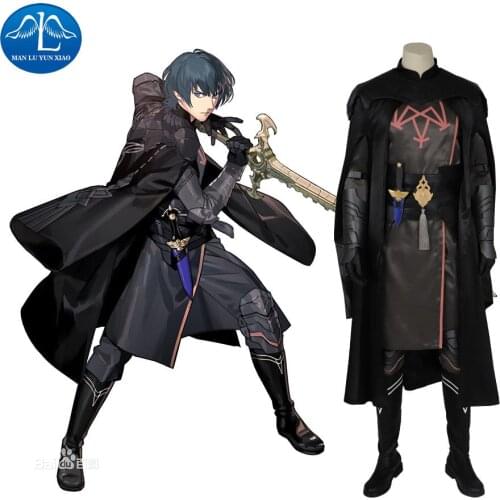 Manluyunxiao Byleth Cosplay Halloween Costumes For Men Adult Fire Emblem Three Houses Male Protagonist Outfit Male Cape Full Set